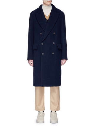 Main View - Click To Enlarge - ACNE STUDIOS - 'Rover Bouclé' wool melton coat