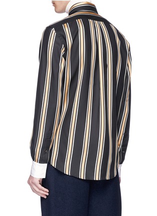 Back View - Click To Enlarge - ACNE STUDIOS - 'Code Wax' stripe twill shirt