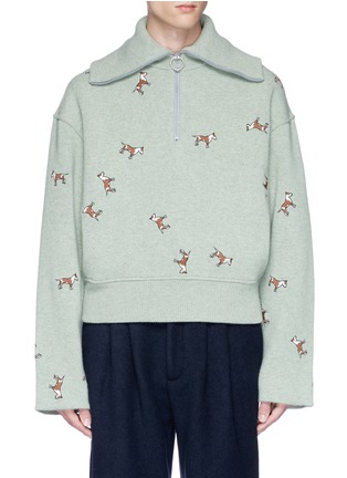 Main View - Click To Enlarge - ACNE STUDIOS - 'Nicolai' dog embroidered sweater