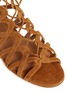 Detail View - Click To Enlarge - AQUAZZURA - 'Ivy' caged suede sandals