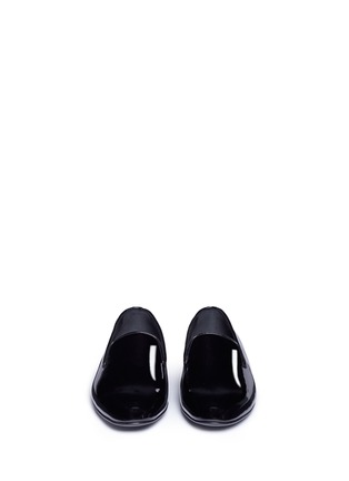 Front View - Click To Enlarge - SAINT LAURENT - 'Smoking 15' patent leather loafers