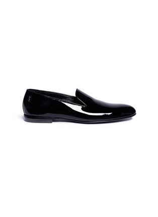 Main View - Click To Enlarge - SAINT LAURENT - 'Smoking 15' patent leather loafers