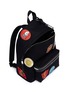  - SAINT LAURENT - 'City' patch twill backpack