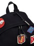  - SAINT LAURENT - 'City' patch twill backpack