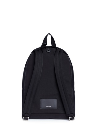 Detail View - Click To Enlarge - SAINT LAURENT - 'City' Universite patch twill backpack