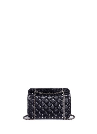 Detail View - Click To Enlarge - VALENTINO GARAVANI - 'ROCKSTUD SPIKE' SMALL QUILTED LEATHER CROSSBODY BAG