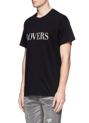 Front View - Click To Enlarge - AMIRI - 'Lovers' print T-shirt