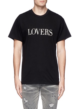 Main View - Click To Enlarge - AMIRI - 'Lovers' print T-shirt