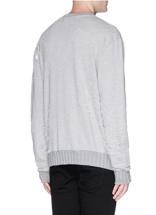 Back View - Click To Enlarge - AMIRI - Distressed sweatshirt