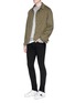 Figure View - Click To Enlarge - AMIRI - 'Stack' raw skinny jeans