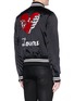 Back View - Click To Enlarge - AMIRI - 'Lovers' embroidered padded satin souvenir jacket