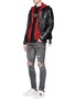 Figure View - Click To Enlarge - AMIRI - 'Thrasher' ripped skinny jeans