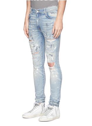 Front View - Click To Enlarge - AMIRI - 'Painter' ripped skinny jeans