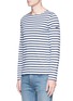 Front View - Click To Enlarge - 73292 - 'Minquiers Moderne' stripe long sleeve T-shirt
