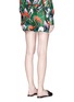 Back View - Click To Enlarge - F.R.S FOR RESTLESS SLEEPERS - Flamingo print silk pyjama shorts