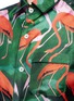 Detail View - Click To Enlarge - F.R.S FOR RESTLESS SLEEPERS - Flamingo print collared silk pyjama shirt