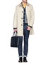 Figure View - Click To Enlarge - GIORGIO ARMANI BEAUTY - Saffiano leather briefcase