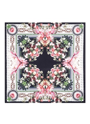 Main View - Click To Enlarge - GIVENCHY - Paradise flower print cotton-silk scarf