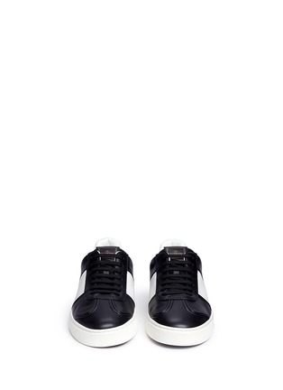 Front View - Click To Enlarge - VALENTINO GARAVANI - 'Flycrew' colourblock leather sneakers
