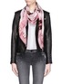 Figure View - Click To Enlarge - GIVENCHY - Butterfly print silk crepe scarf