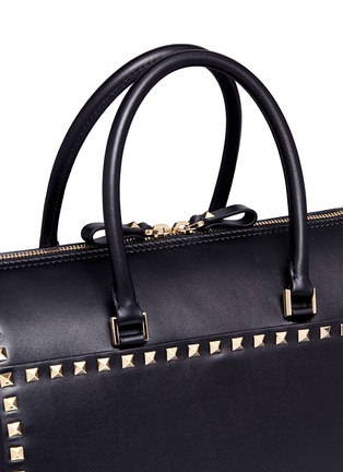 Detail View - Click To Enlarge - VALENTINO GARAVANI - 'Rockstud' leather duffle bag