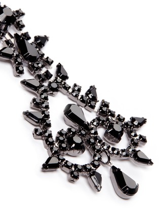 Detail View - Click To Enlarge - KENNETH JAY LANE - Glass crystal chandelier clip earrings