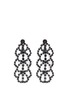 Main View - Click To Enlarge - KENNETH JAY LANE - Glass crystal lace drop clip earrings