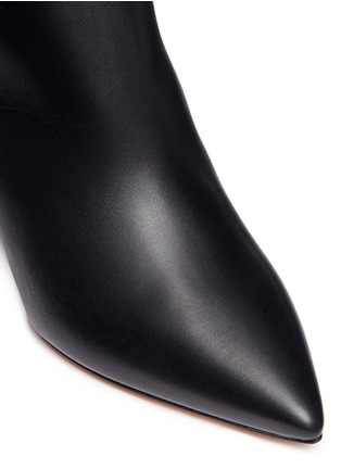 Detail View - Click To Enlarge - VALENTINO GARAVANI - 'Lovestud' embellished knee high leather boots