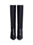 Front View - Click To Enlarge - VALENTINO GARAVANI - 'Lovestud' embellished knee high leather boots