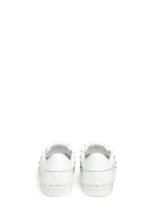 Back View - Click To Enlarge - VALENTINO GARAVANI - 'Rockstud Untitled 11' leather sneakers