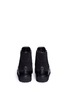 Back View - Click To Enlarge - VALENTINO GARAVANI - Contrast lace suede mountain boots