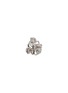 Figure View - Click To Enlarge - SAMUEL KUNG - Diamond jade 18k white gold swirl stud earrings