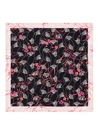 Main View - Click To Enlarge - VALENTINO GARAVANI - Lotus print silk twill scarf