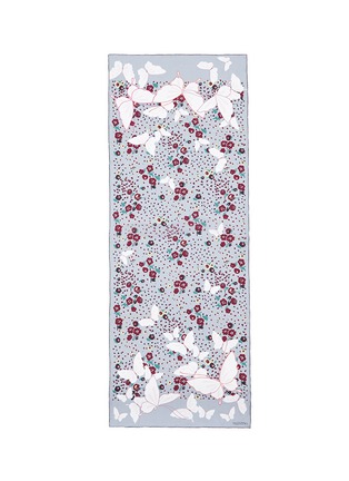 Main View - Click To Enlarge - VALENTINO GARAVANI - Butterfly floral print silk chiffon scarf
