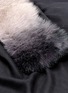 Detail View - Click To Enlarge - VALENTINO GARAVANI - Fox fur panel cashmere scarf