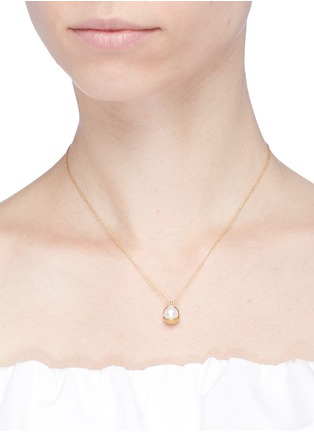 Figure View - Click To Enlarge - BELINDA CHANG - 'Fruity' 18k gold plated pearl pendant necklace