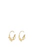 Main View - Click To Enlarge - BELINDA CHANG - 'First Frost' pearl 18k gold plated small hoop earrings