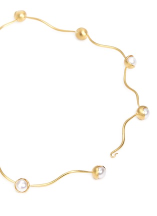 Detail View - Click To Enlarge - BELINDA CHANG - 'Fruity' freshwater pearl segmented wire necklace