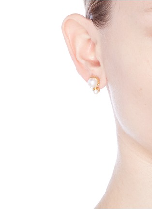 Figure View - Click To Enlarge - BELINDA CHANG - 'Fruity' small double pearl stud earrings