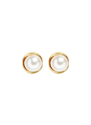 Main View - Click To Enlarge - BELINDA CHANG - 'Fruity' 18k gold plated pearl stud earrings