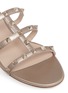 Detail View - Click To Enlarge - VALENTINO GARAVANI - 'Rockstud' caged calfskin leather slide sandals
