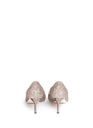 Back View - Click To Enlarge - JIMMY CHOO - 'Romy 60' coarse glitter pumps