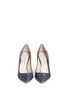 Front View - Click To Enlarge - JIMMY CHOO - 'Romy 100' dégradé coarse glitter pumps