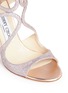 Detail View - Click To Enlarge - JIMMY CHOO - 'Lang' glitter strappy sandals