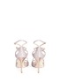 Back View - Click To Enlarge - JIMMY CHOO - 'Lang' glitter strappy sandals