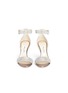 Front View - Click To Enlarge - JIMMY CHOO - 'Edina 85' sculpted heel glitter sandals