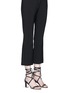 Figure View - Click To Enlarge - JIMMY CHOO - 'Flynn 65' ankle tie suede sandals