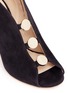 Detail View - Click To Enlarge - JIMMY CHOO - 'Lorna 85' coin charm suede booties