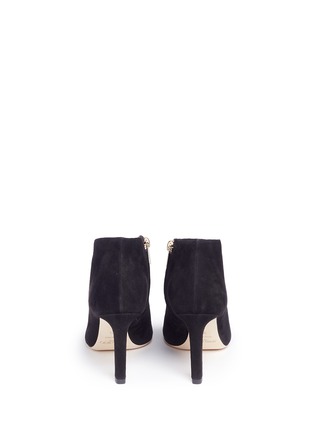 Back View - Click To Enlarge - JIMMY CHOO - 'Lorna 85' coin charm suede booties