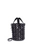 Detail View - Click To Enlarge - JIMMY CHOO - 'Maxine' woven vacchetta leather bucket bag